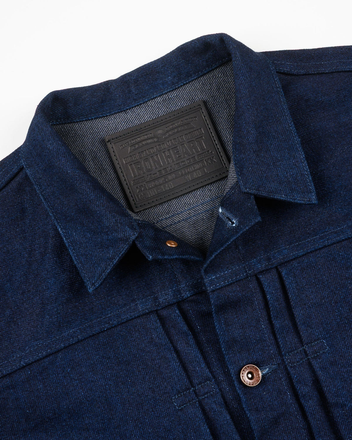 IHJ-140-IG 19oz Selvedge Denim Type I Jacket - INDIGO/GREY