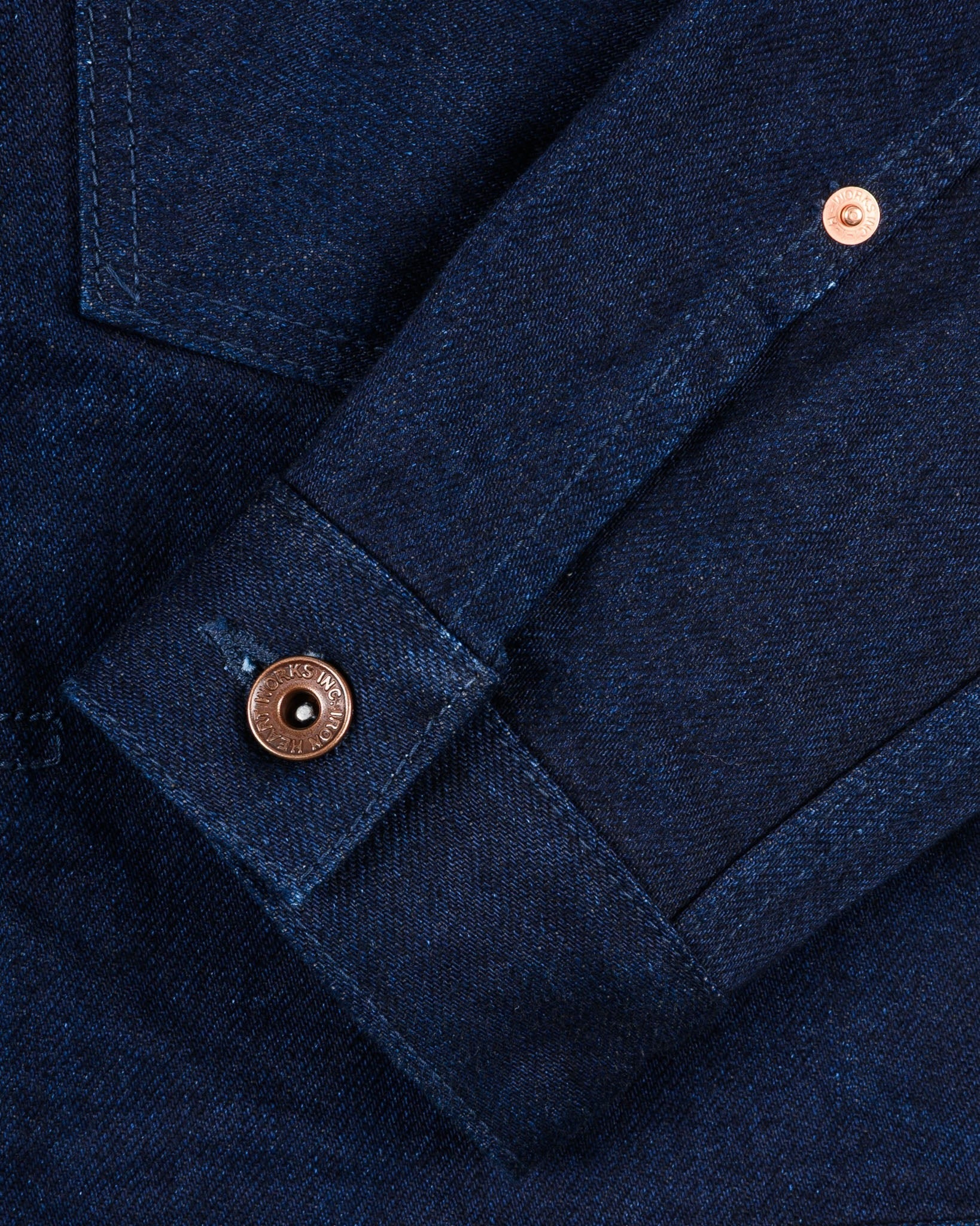 IHJ-140-IG 19oz Selvedge Denim Type I Jacket - INDIGO/GREY