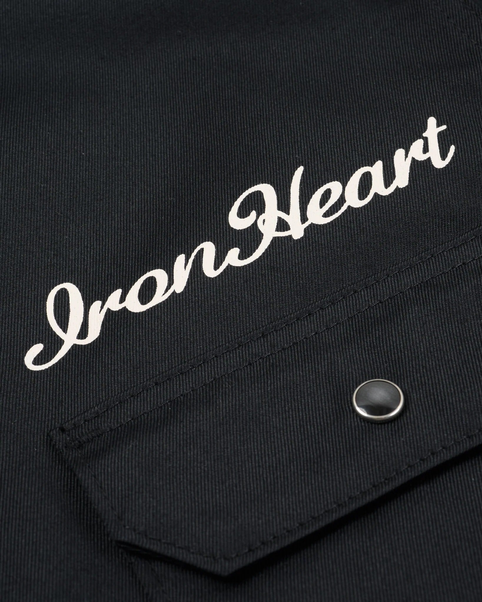 IHSH-446-BLK 9.6OZ T/C SHORT SLEEVED MECHANIC SHIRT - BLACK