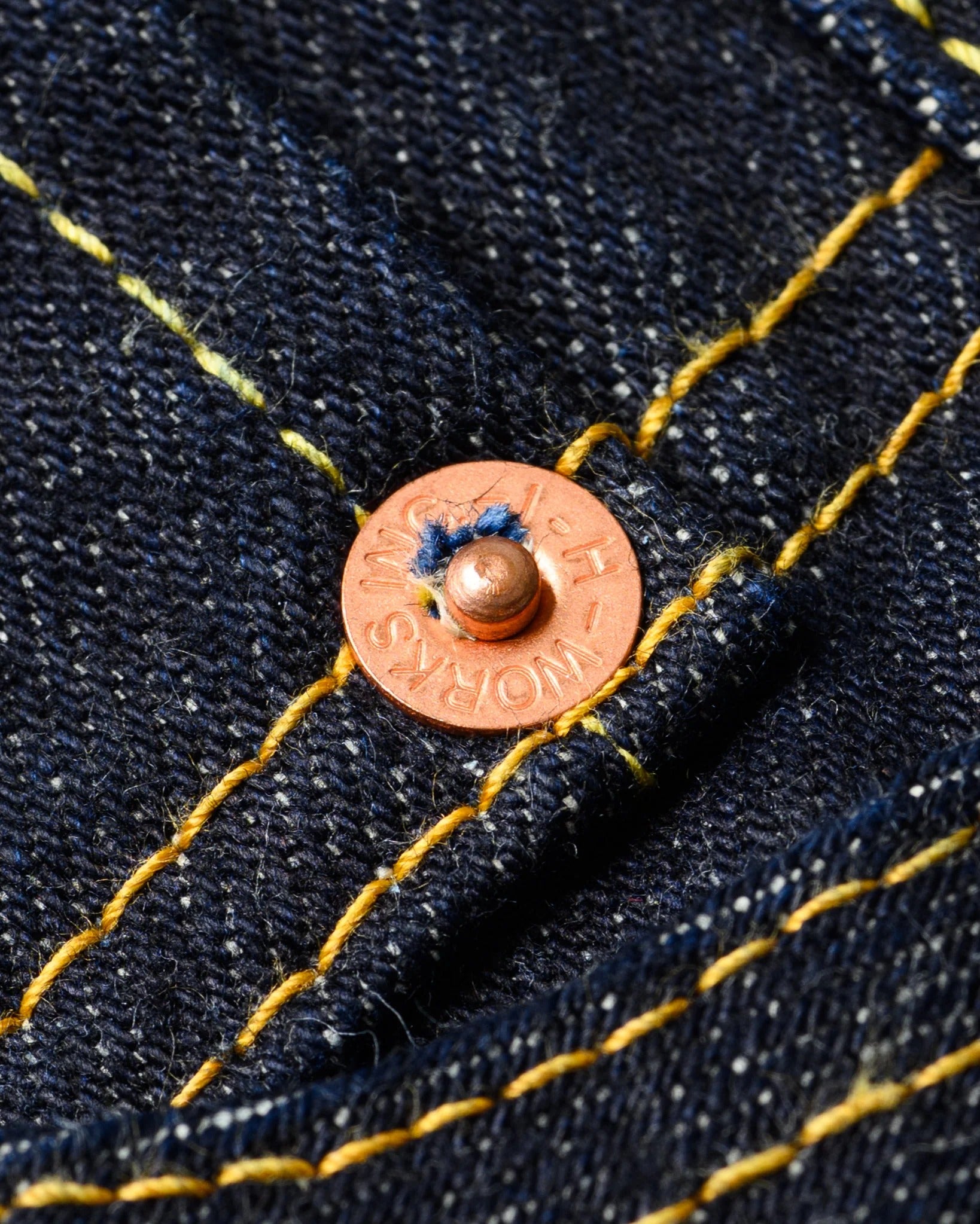 IH-634S-142 14oz Selvedge Straight Cut - INDIGO