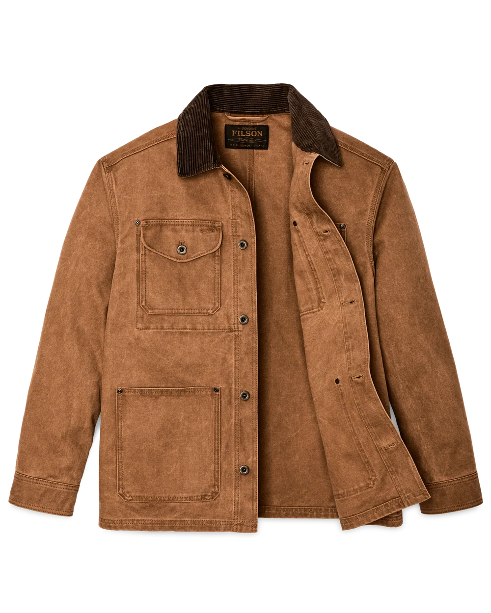 Rustic Canvas Barn Coat - WHISKEY