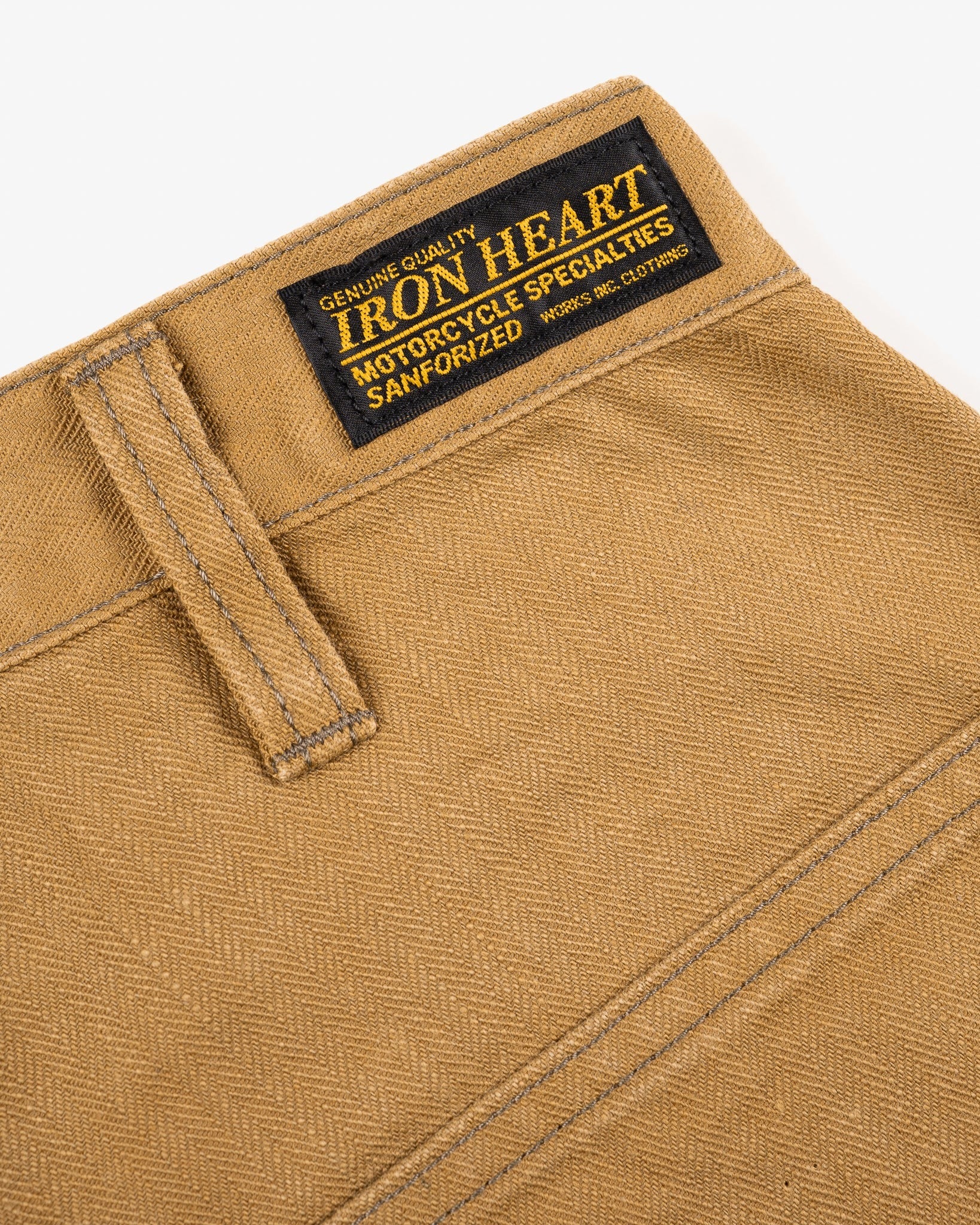 IH-748-BRN 10OZ HERRINGBONE WIDE WORK PANTS - BROWN