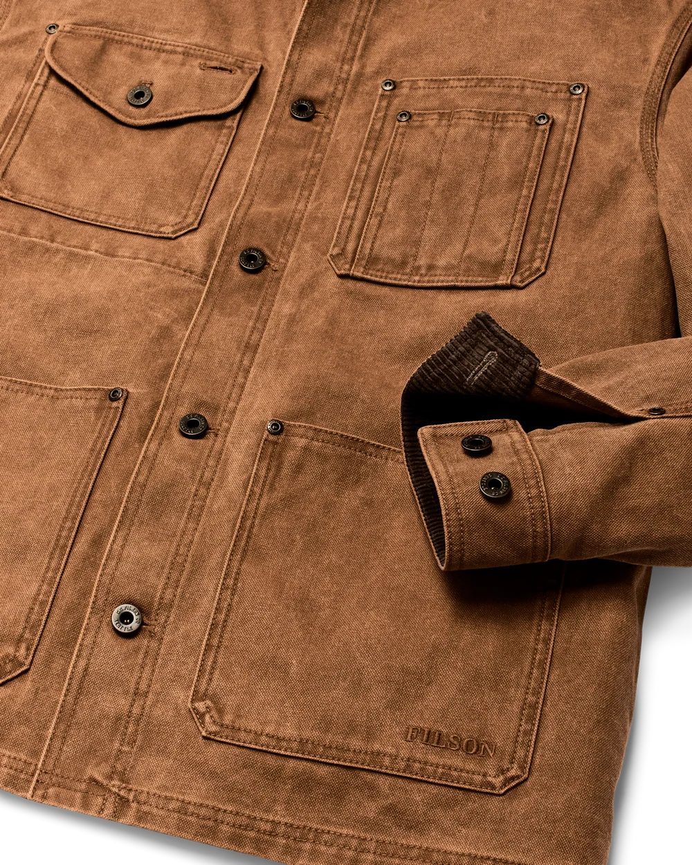 Rustic Canvas Barn Coat - WHISKEY