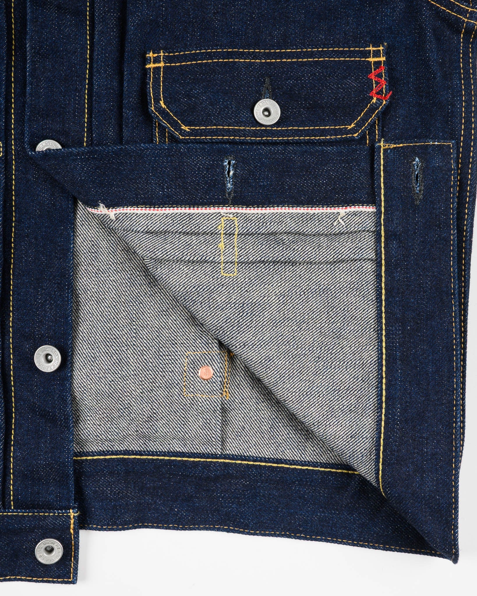 IHJ-139-IND 19oz Selvedge Denim Type II Jacket - INDIGO