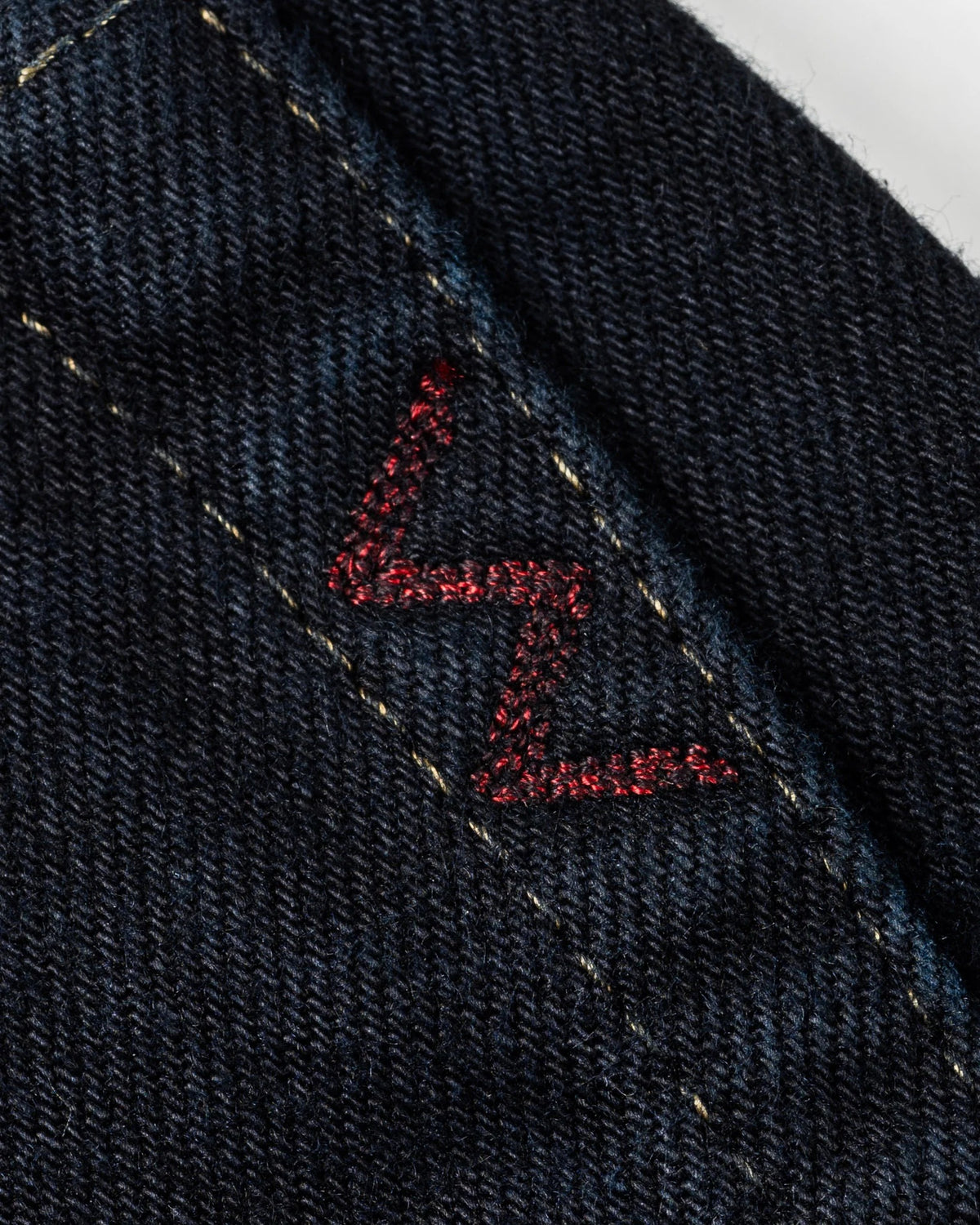 IH-634S-142od 14oz Selvedge Denim Straight Cut Jeans - Indigo Overdyed Black