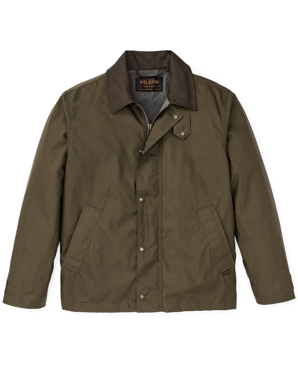 Dry Wax Short Field Jacket - BURNT OLIVE