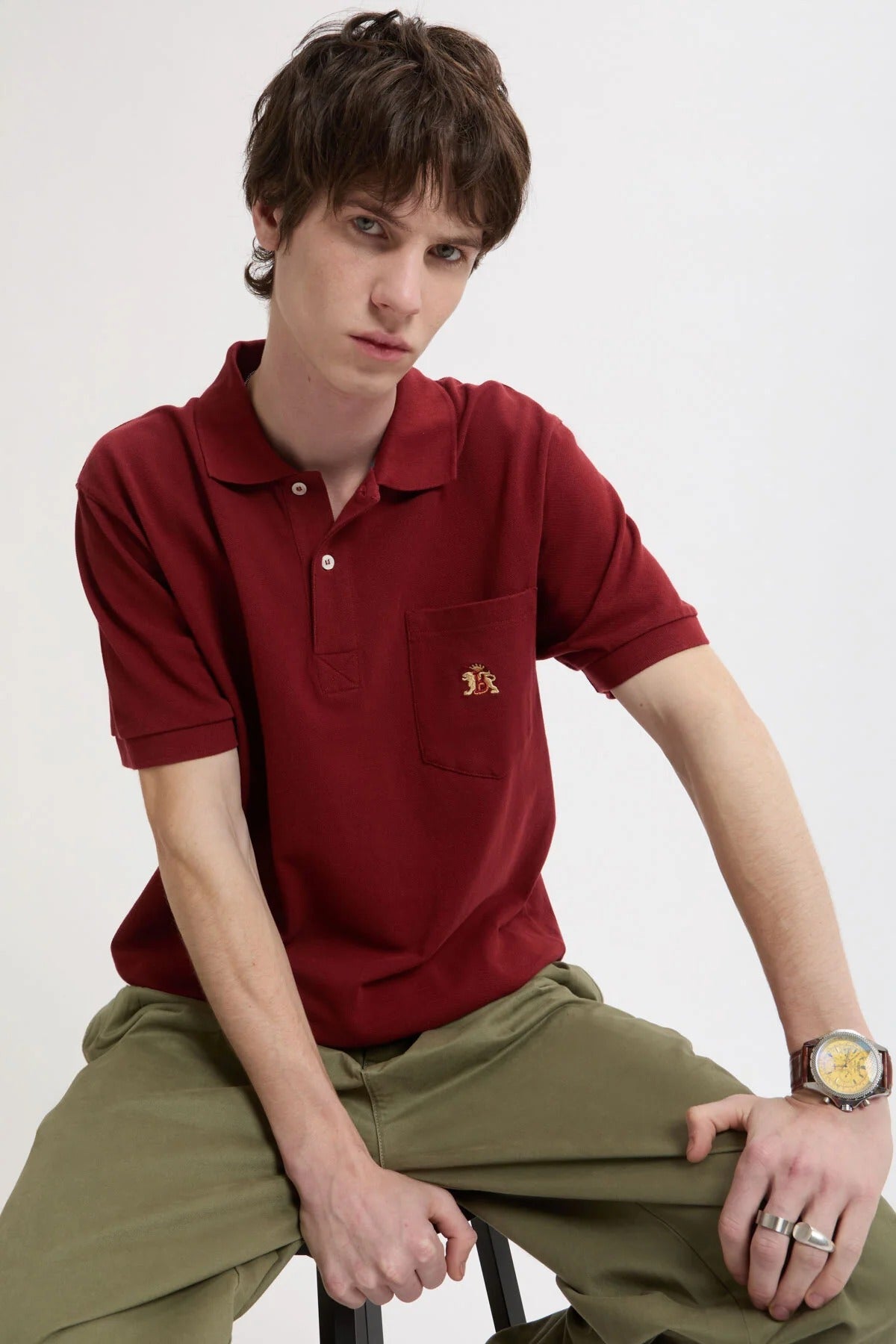 PIQUET POLO - OXBLOOD