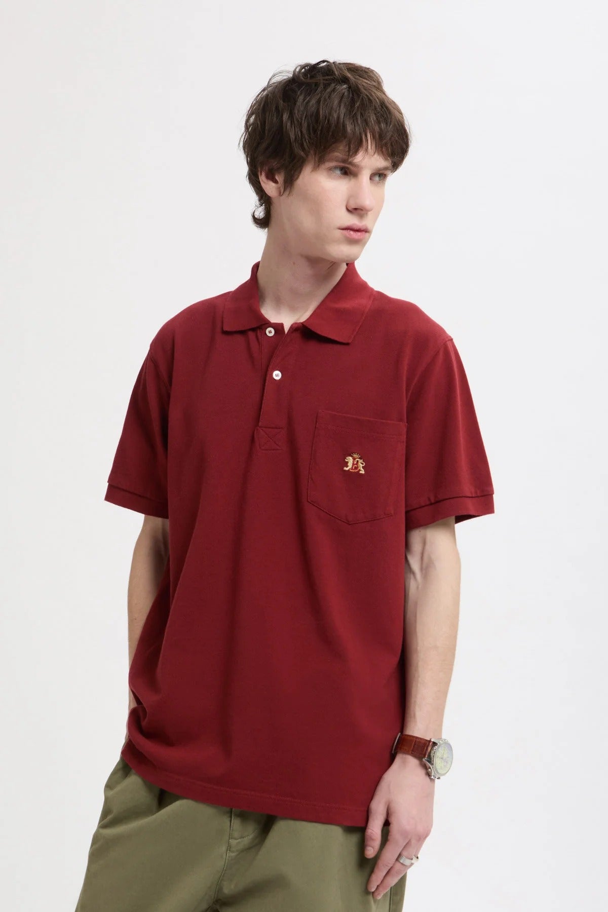PIQUET POLO - OXBLOOD