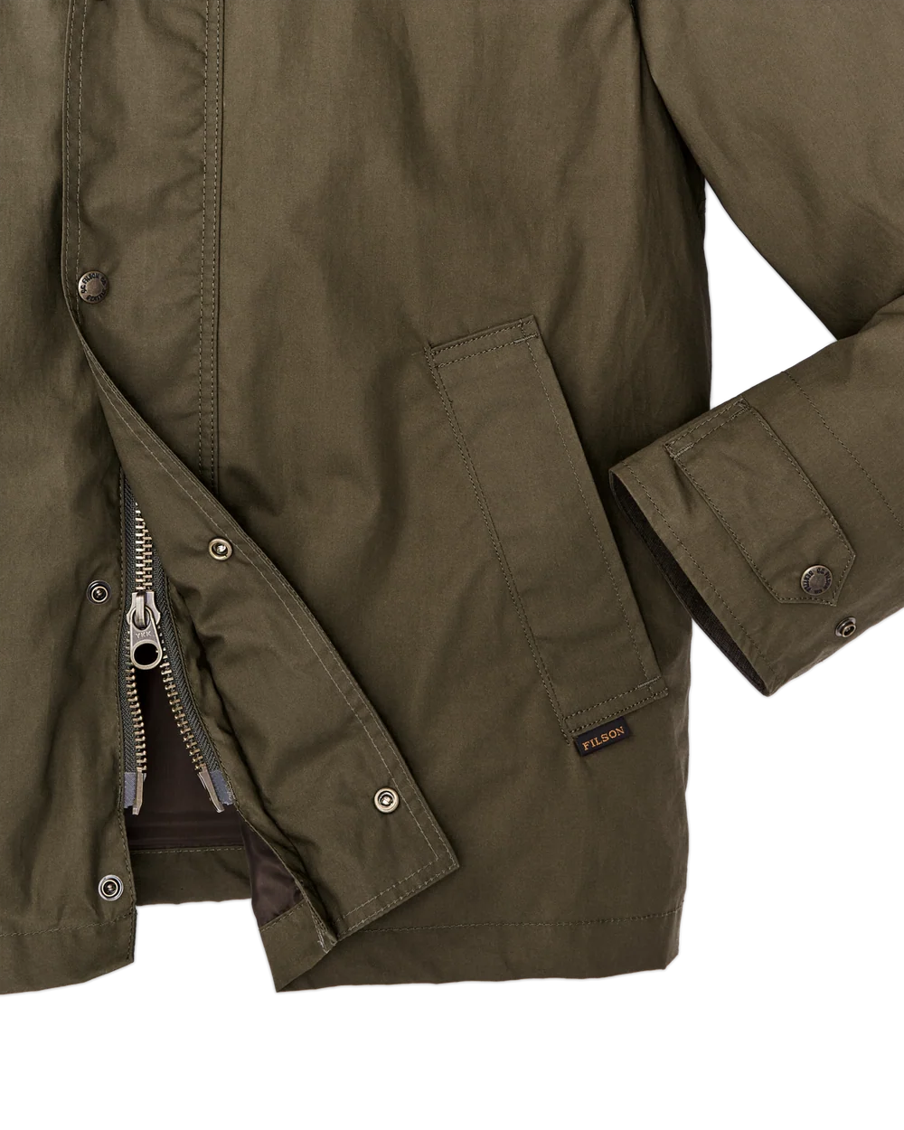 Dry Wax Short Field Jacket - BURNT OLIVE