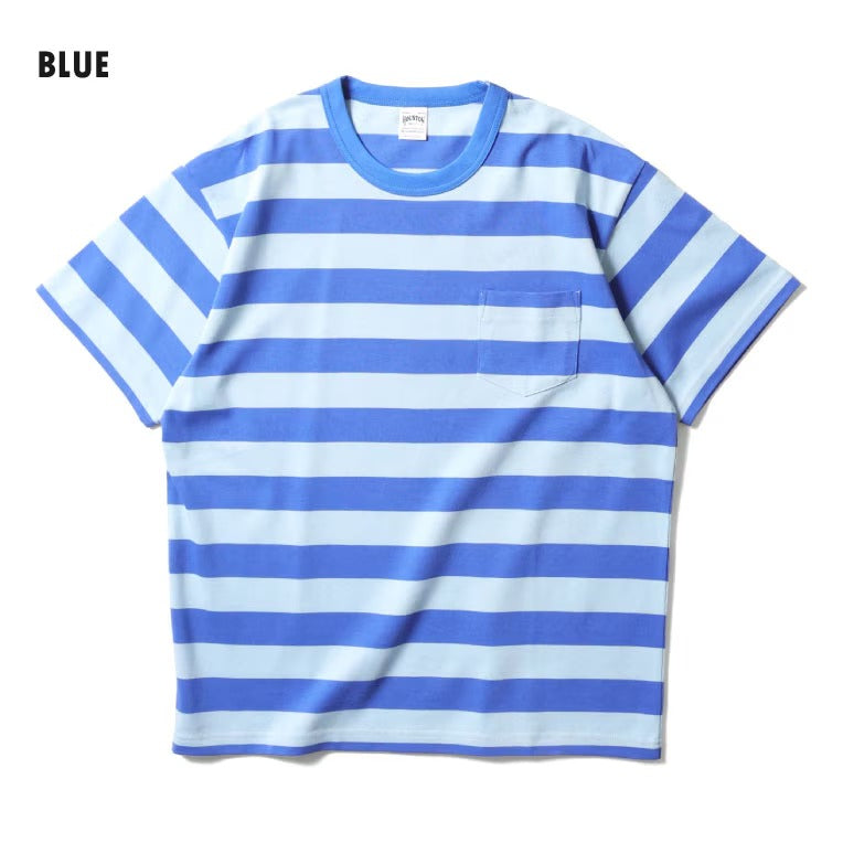 22393 H/W BORDER TEE  - BLUE