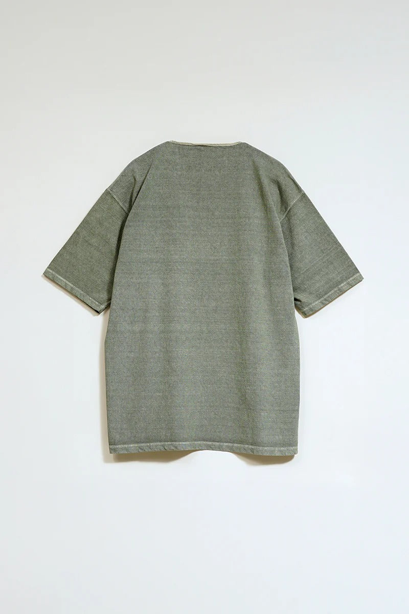 50S HENLEY NECK SHIRT PIGMENT - DARK GREEN