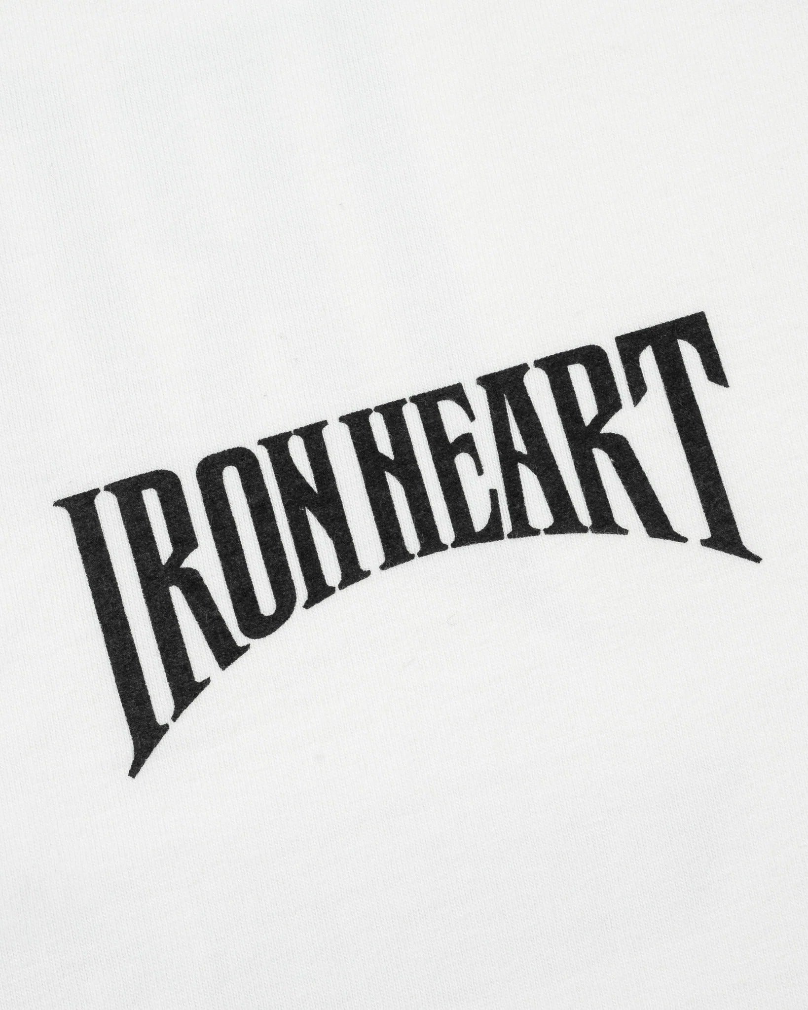 IHT-2601-WHT 7.5OZ PRINTED LOOPWHEEL CREW NECK T-SHIRT - WHITE