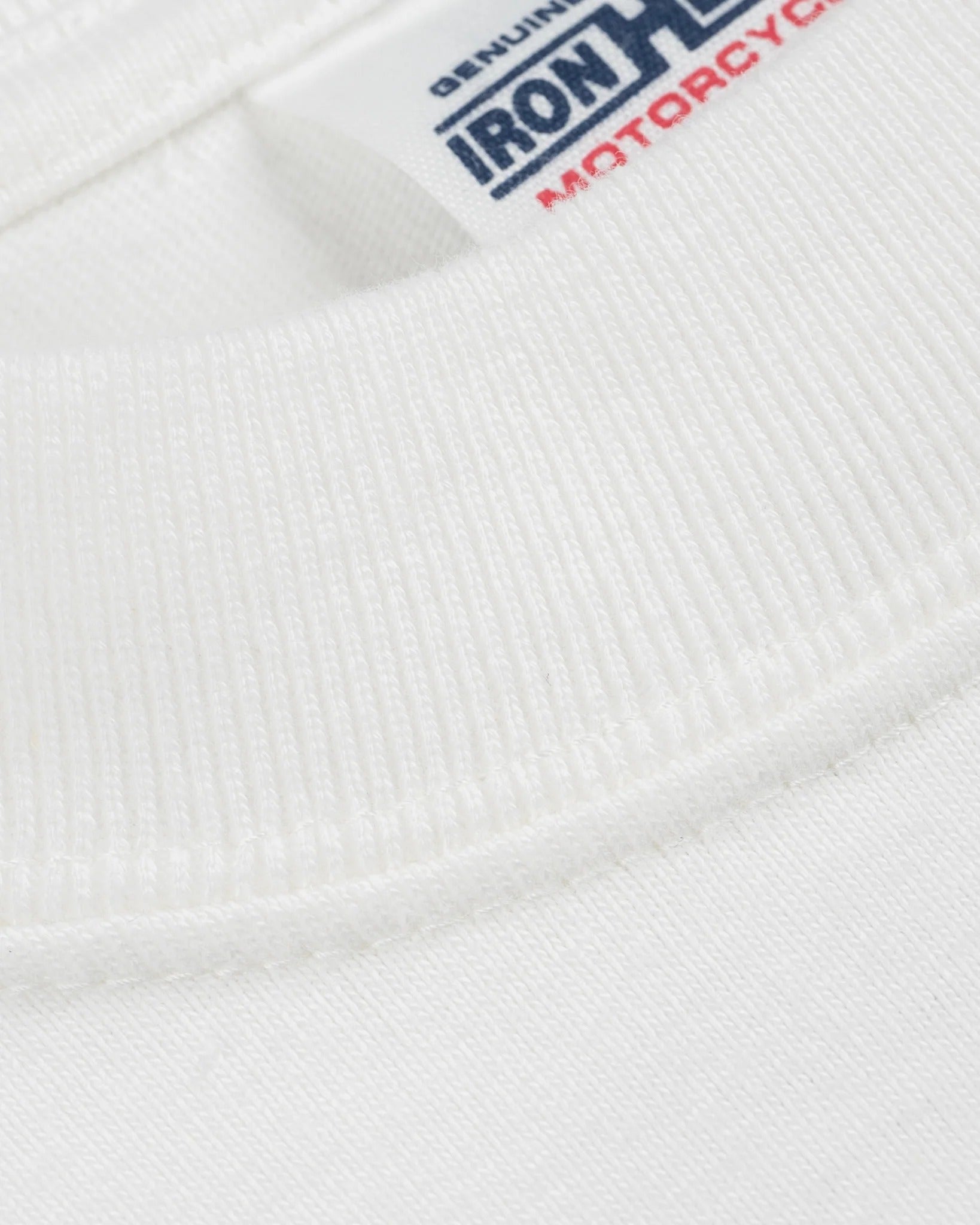 IHT-2603-WHT 7.5OZ PRINTED LOOPWHEEL CREW NECK T-SHIRT - WHITE