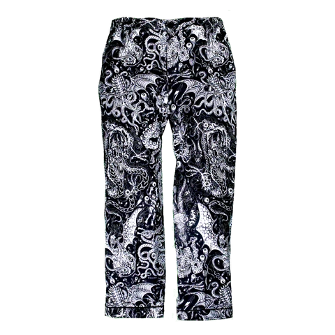 RAFEL DELALANDE PANTS - BLACK/WHITE
