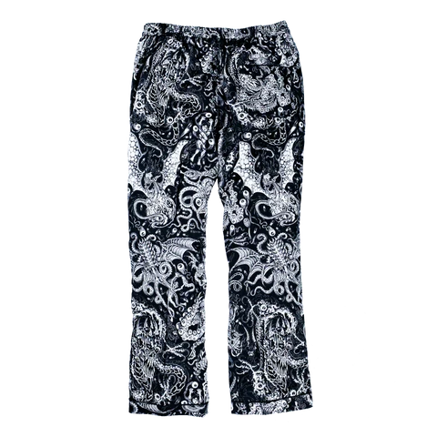 RAFEL DELALANDE PANTS - BLACK/WHITE