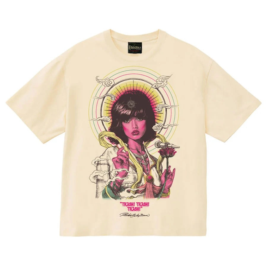 “MOMOE BOSATSU” Square T-Shirt - IVORY