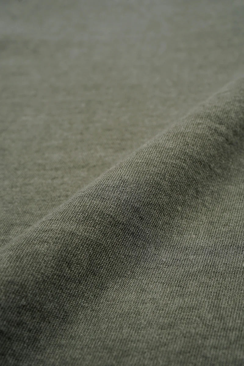 50S HENLEY NECK SHIRT PIGMENT - DARK GREEN
