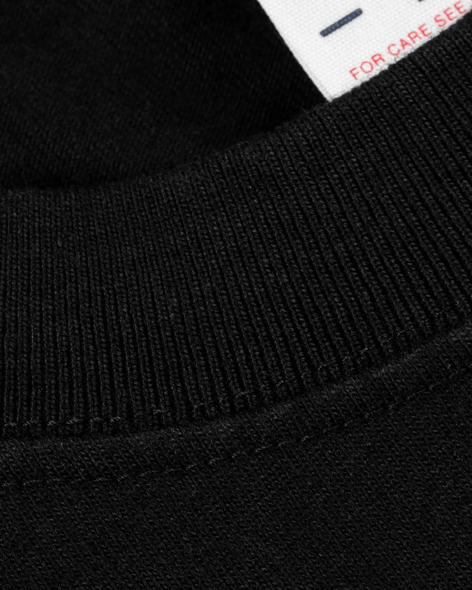 IHT-2601-BLK 7.5OZ PRINTED LOOPWHEEL CREW NECK T-SHIRT - BLACK
