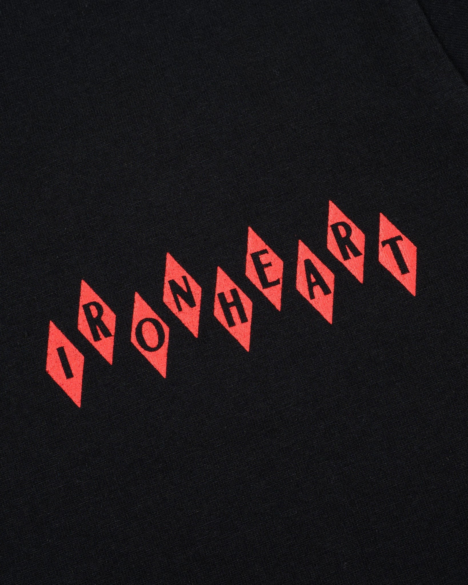 IHT-777-BLK 7.5oz Printed Loopwheel Crew Neck T-Shirt - BLACK
