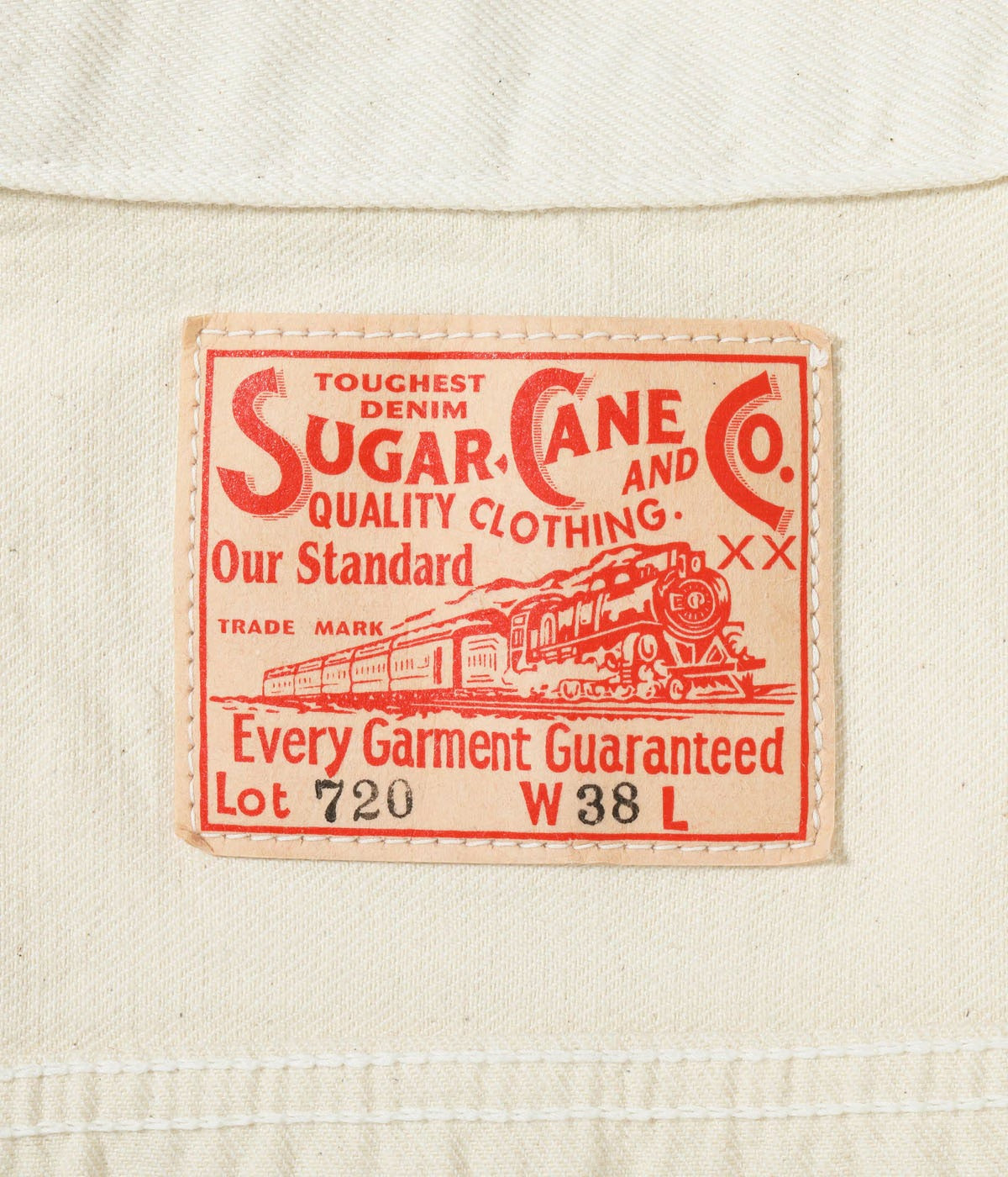 SC15720 13oz. WHITE DENIM JACKET 1953 MODEL - WHITE