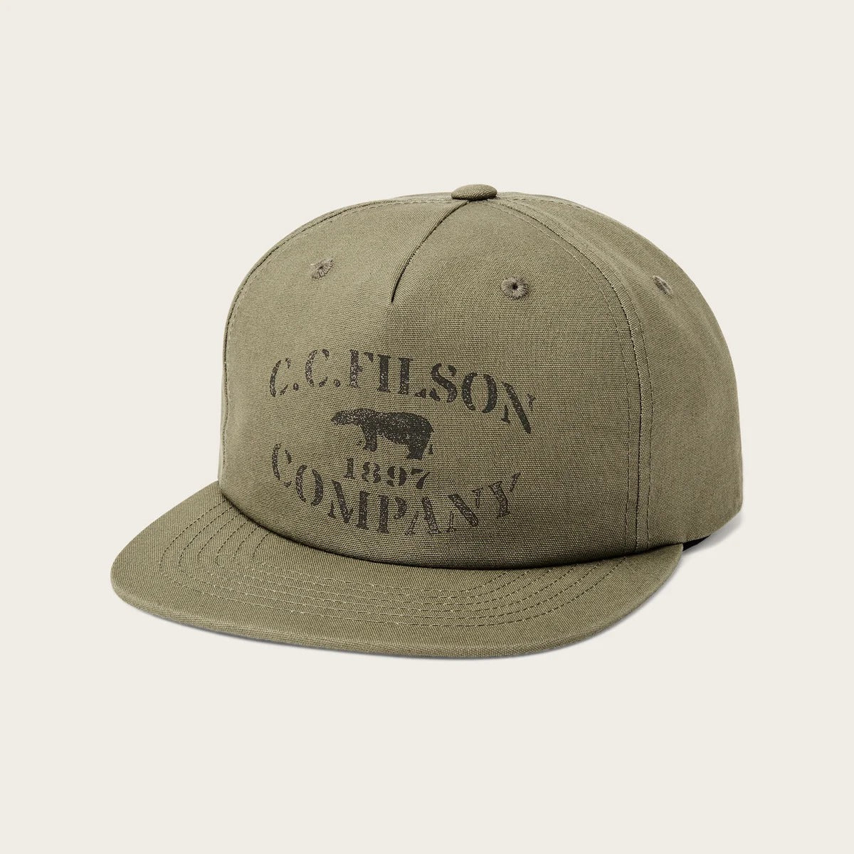 Stencil Trucker Cap - OLIVE