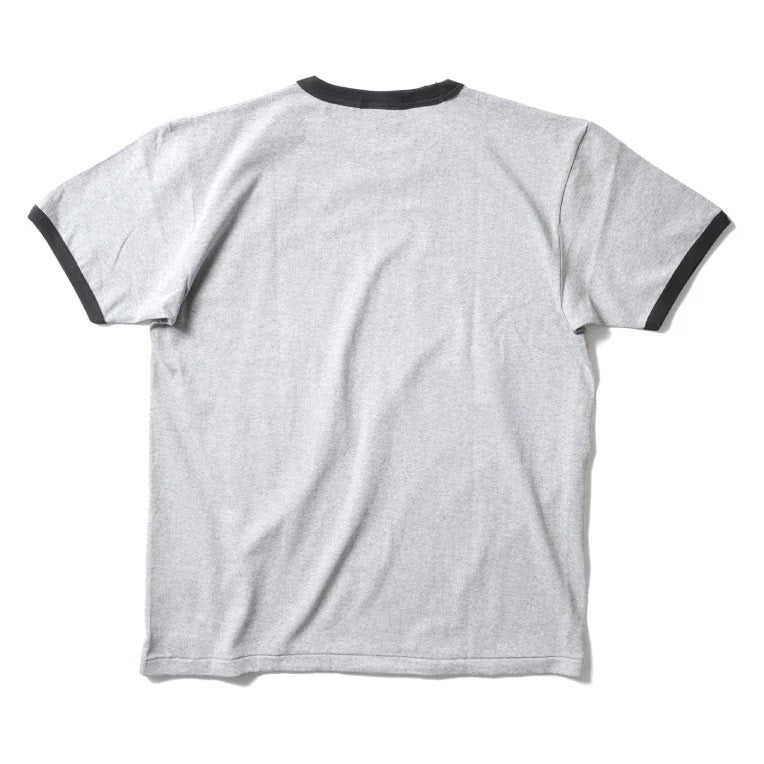 22452 PRINT RINGER TEE (FFA) - BLACK/GREY