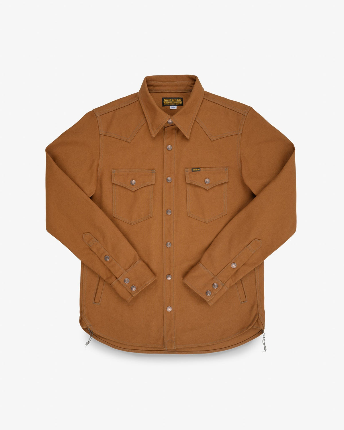 IHSH-422-BRN 17oz Cotton Duck CPO Shirt - BROWN