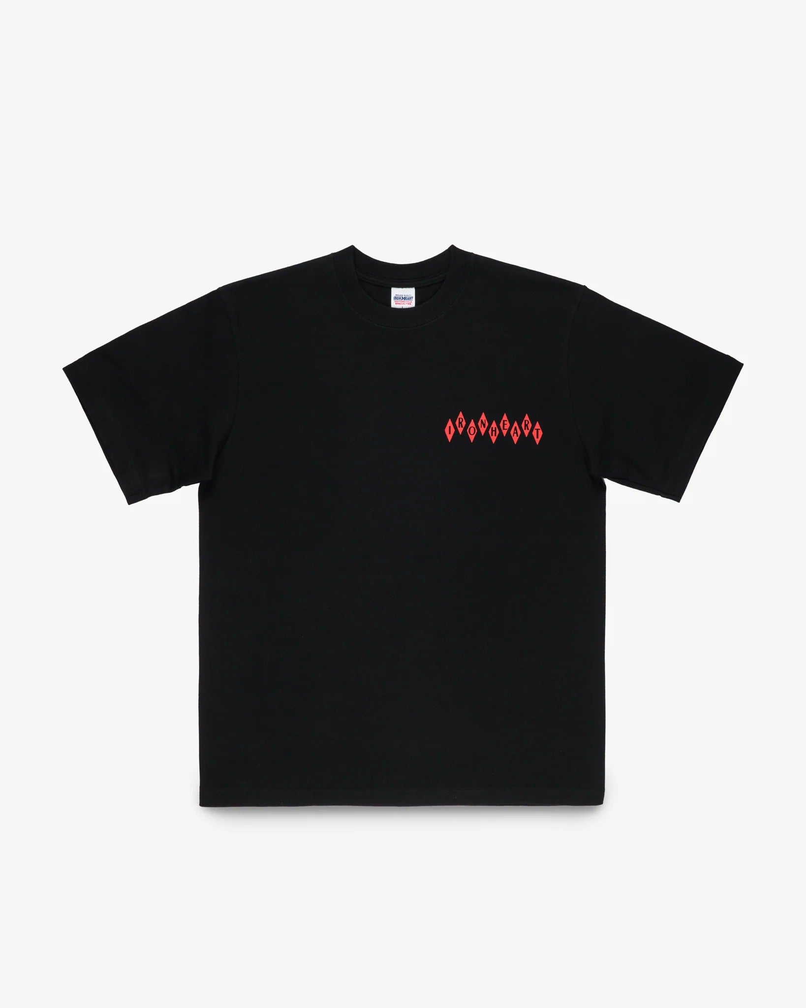 IHT-777-BLK 7.5oz Printed Loopwheel Crew Neck T-Shirt - BLACK