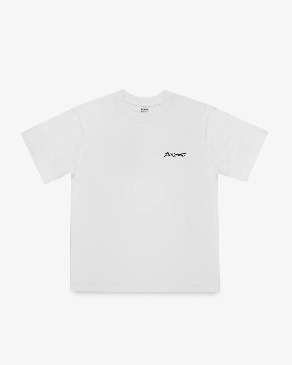 IHT-888-WHT 7.5oz Printed Loopwheel Crew Neck T-Shirt - WHITE