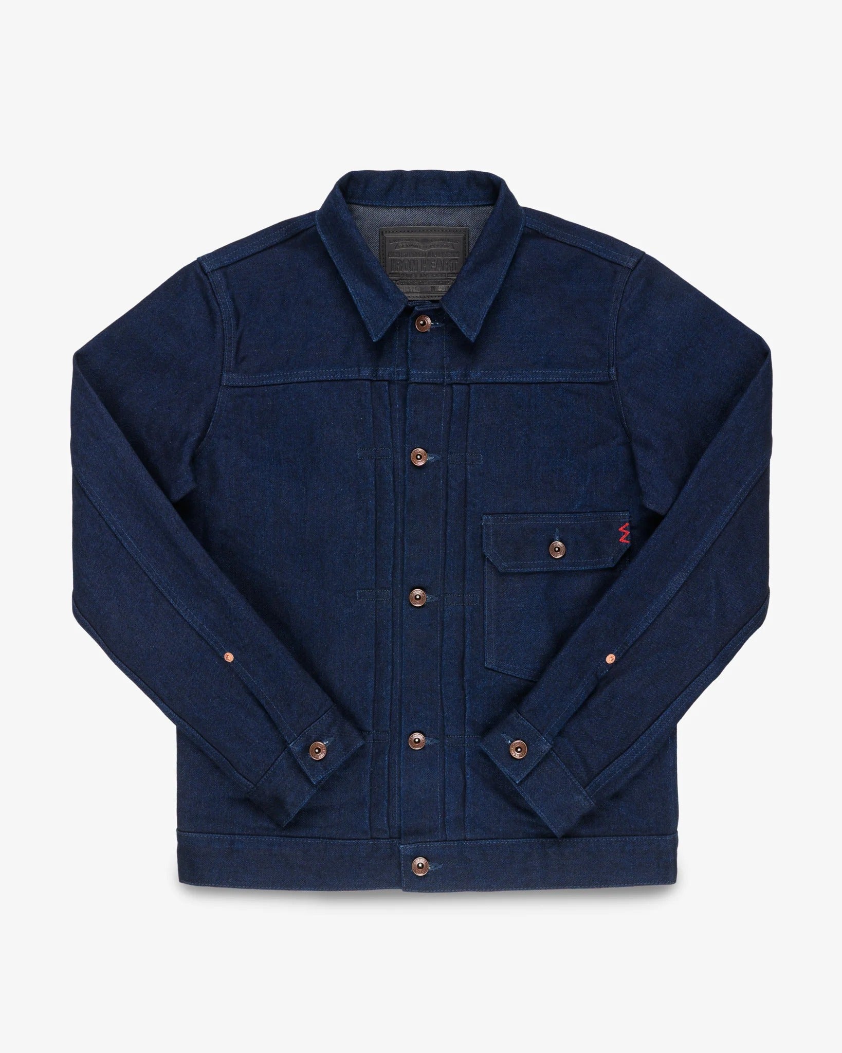 IHJ-140-IG 19oz Selvedge Denim Type I Jacket - INDIGO/GREY