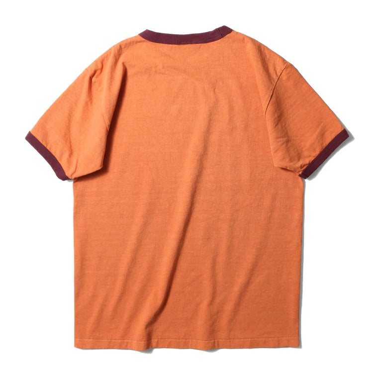 22412 PIGMENT PRINT RINGER TEE (MILITARY ACADEMY) - ORANGE