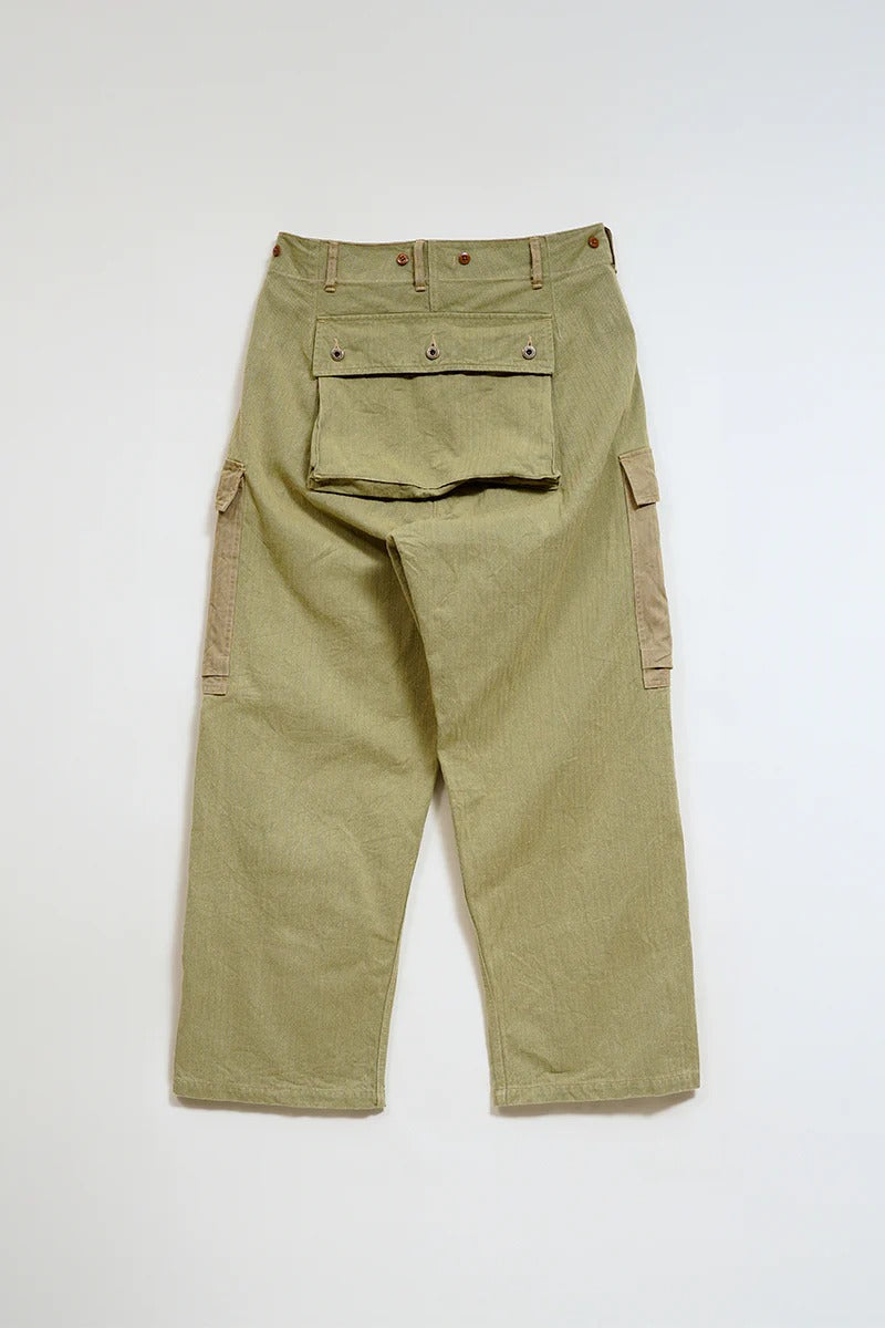 40S MONKEY PANTS MIXED HERRINGBONE - GREEN