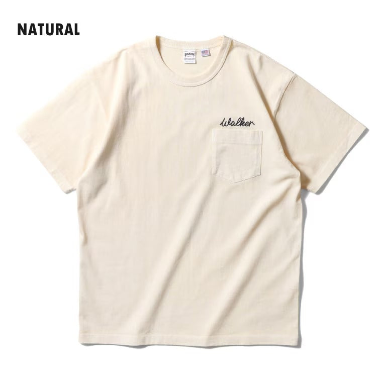 22397 PIGMENT US COTTON PRINT TEE (HOT ROD) - NATURAL
