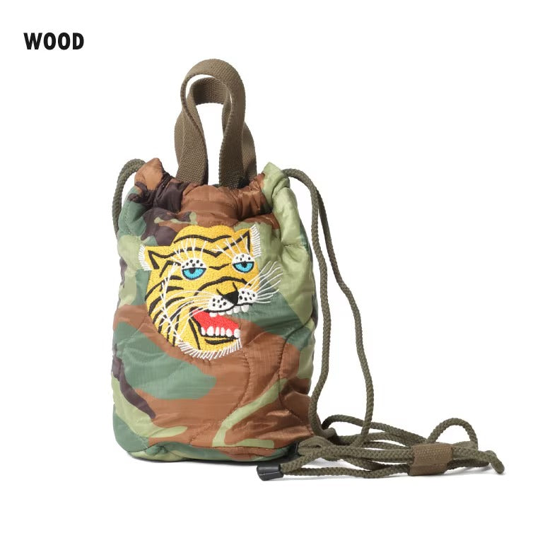 6844 EMB QUILTING EFECT BAG (TIGER) - WOOD