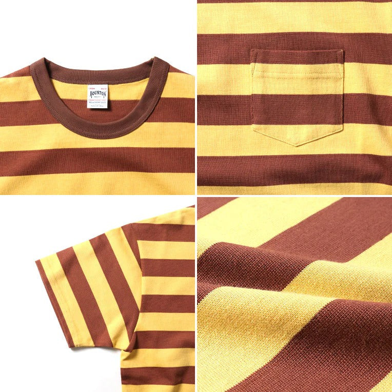 22393 H/W BORDER TEE  - MUSTARD