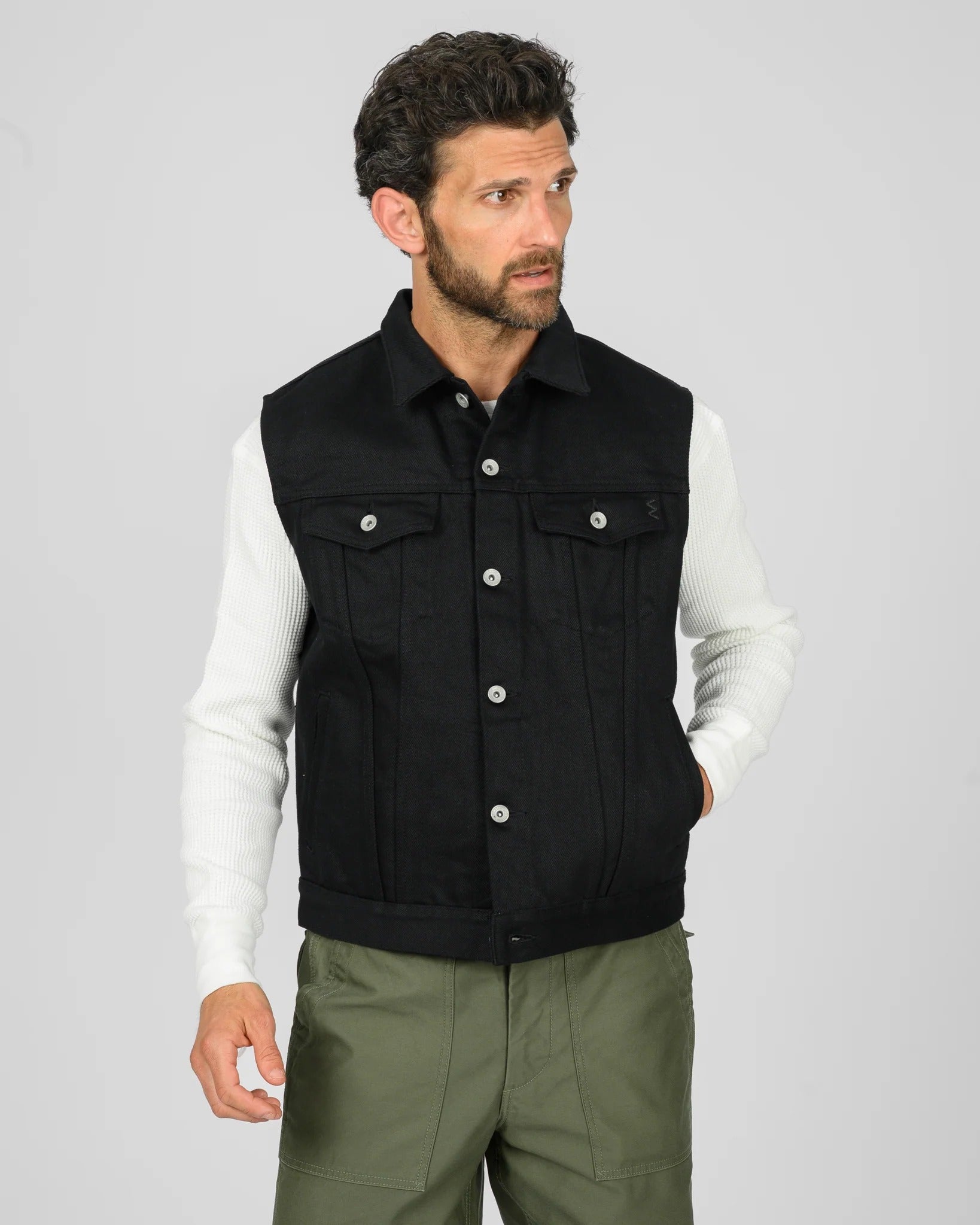 IH-9526V 21oz Non-Fade Type III Vest - SUPER BLACK