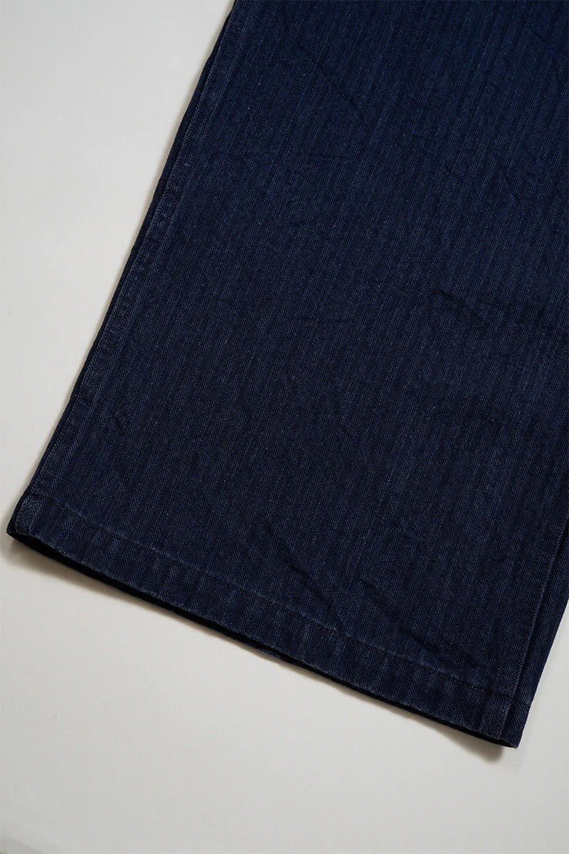 40S MONKEY PANTS MIXED HERRINGBONE - INDIGO