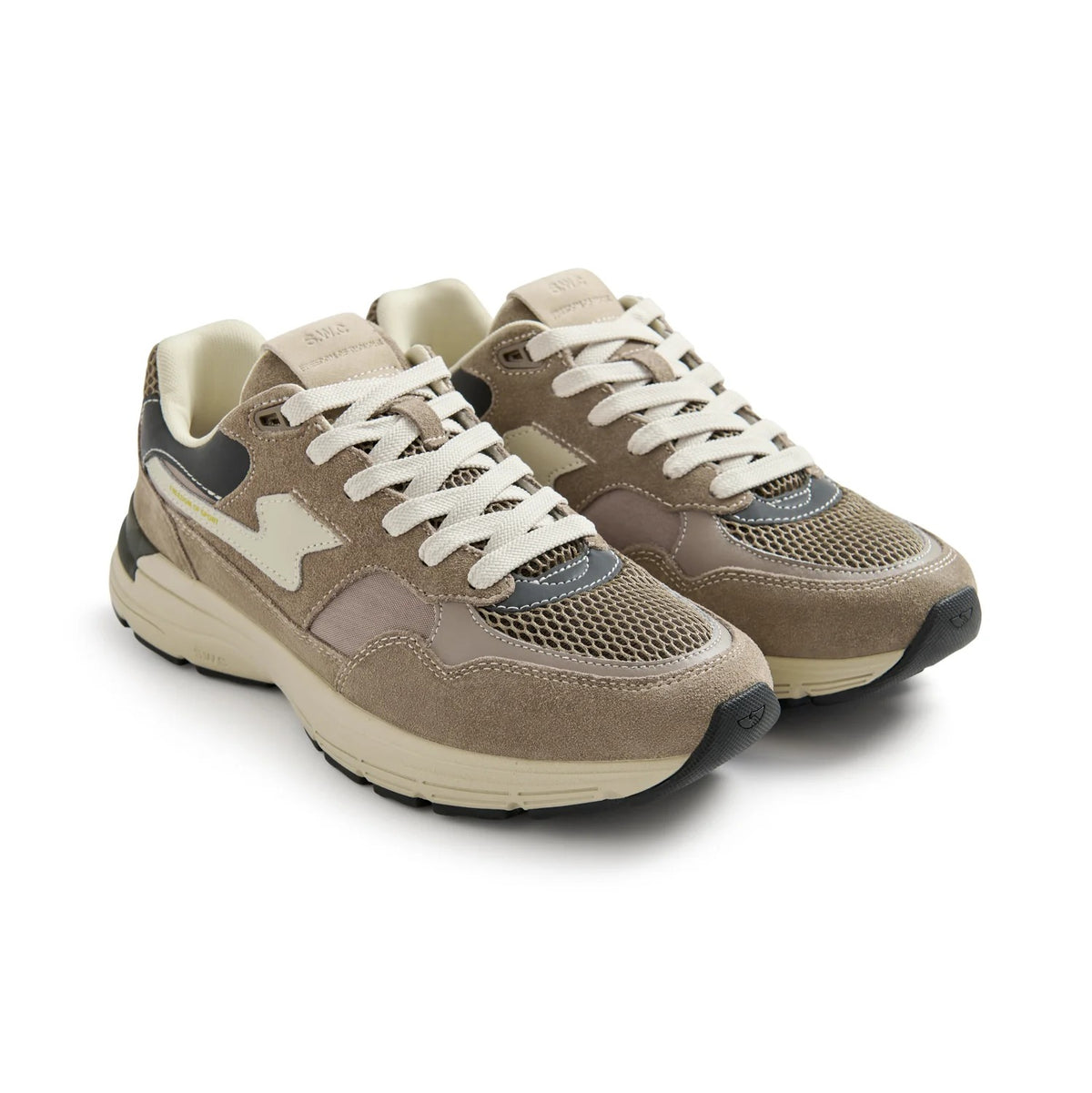 AMIEL S-STRIKE SUEDE MIX - WARM GREY