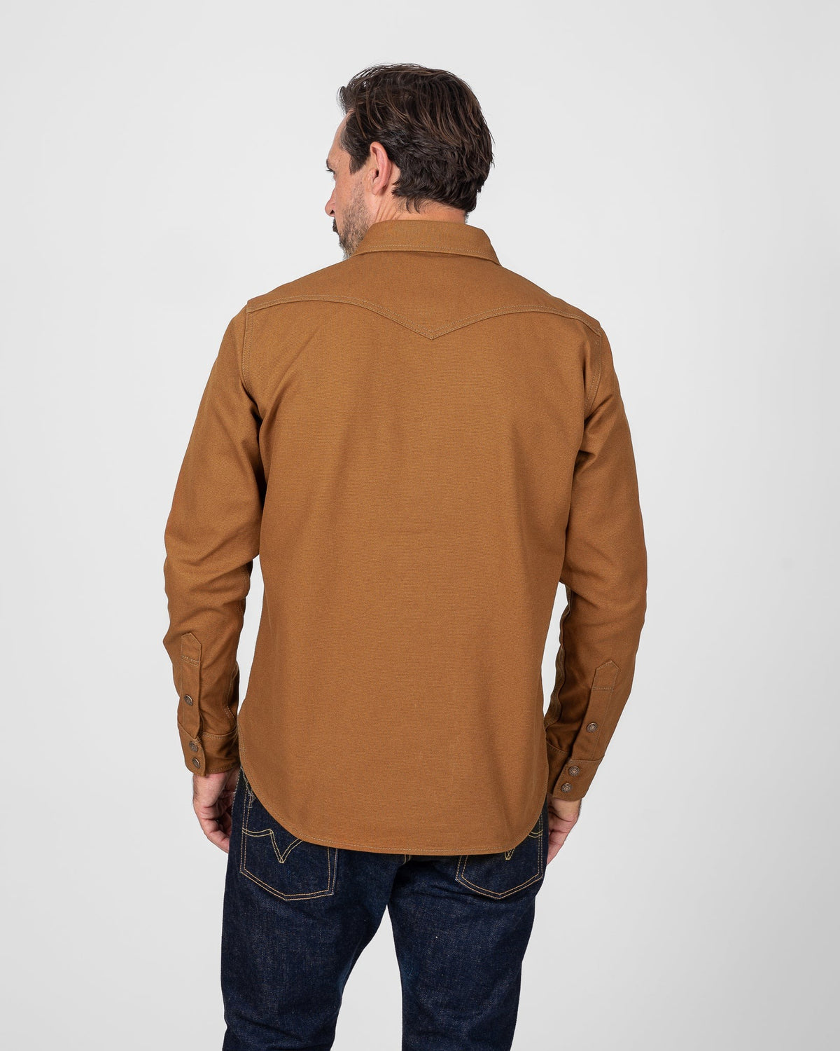 IHSH-422-BRN 17oz Cotton Duck CPO Shirt - BROWN