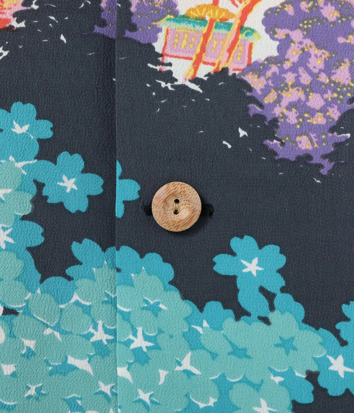 SS39618 RAYON HAWAIIAN SHIRT “ANCIENT CAPITAL” - BLACK