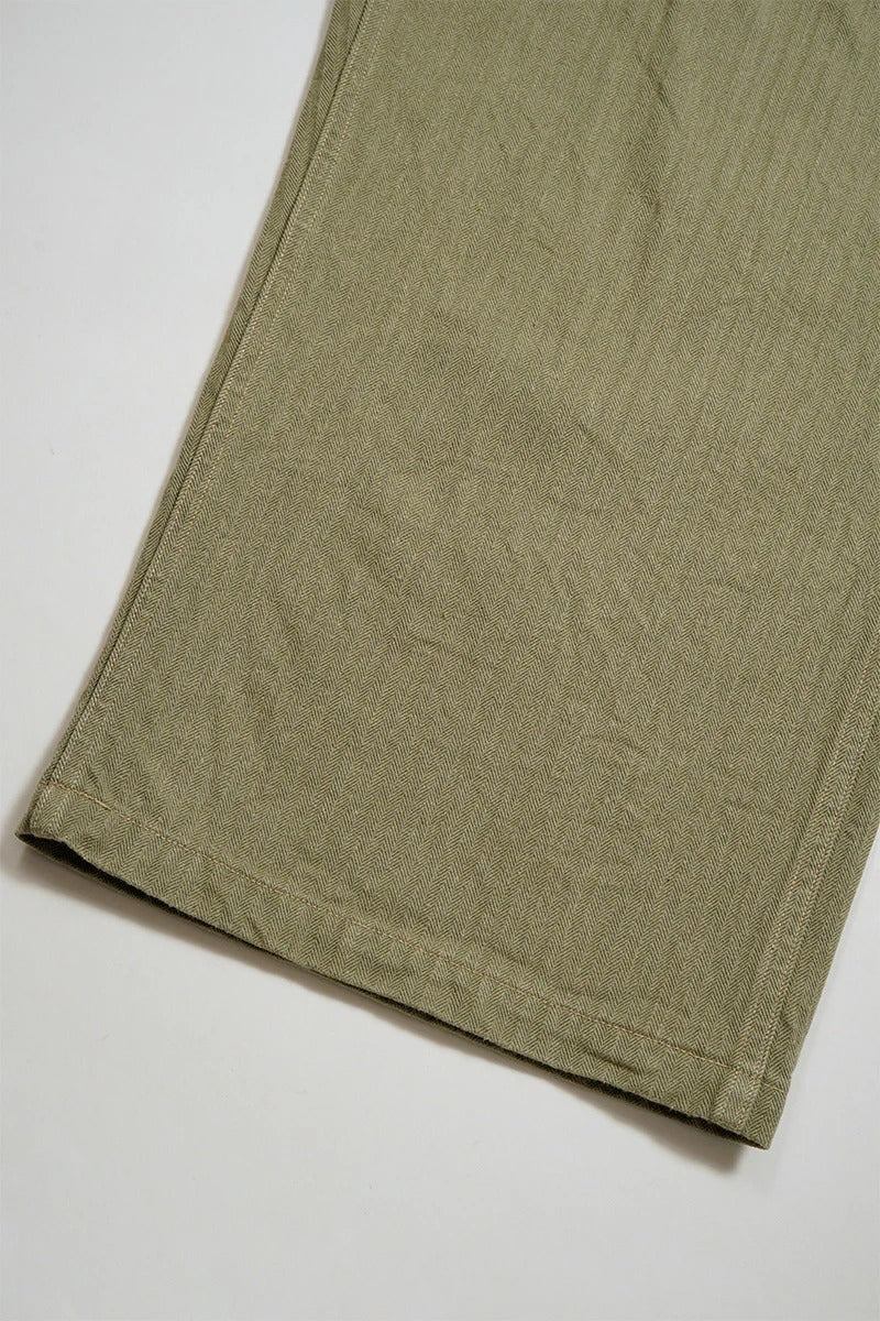 40S MONKEY PANTS MIXED HERRINGBONE - GREEN