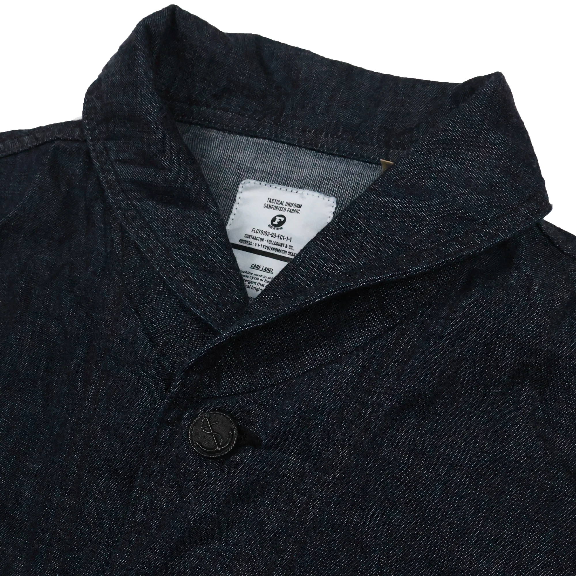 2052-1 USN Shawl Collar Denim Coverall - INDIGO