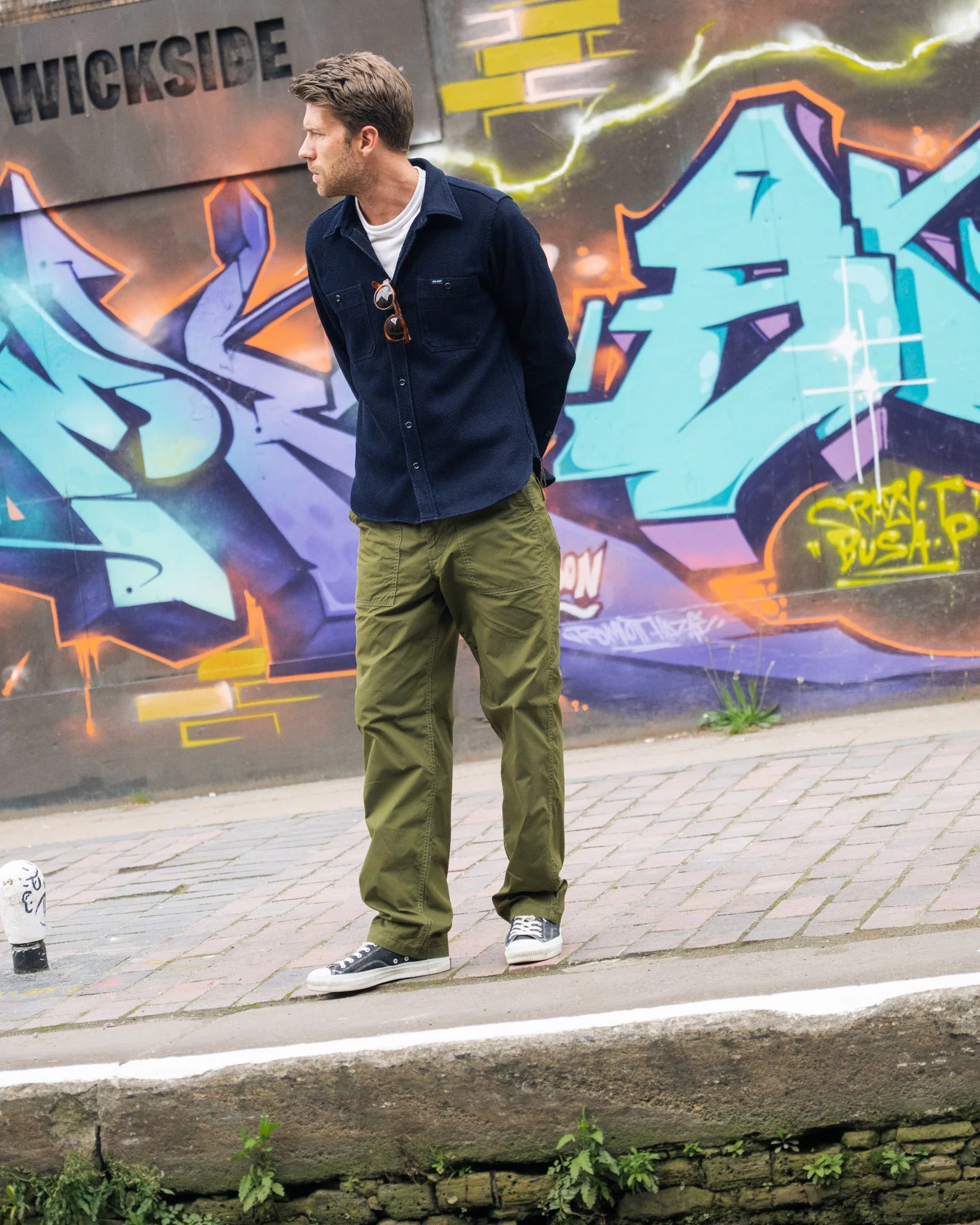 IH-745-ODG 4OZ COTTON/NYLON BAKER PANTS - OLIVE DRAB GREEN