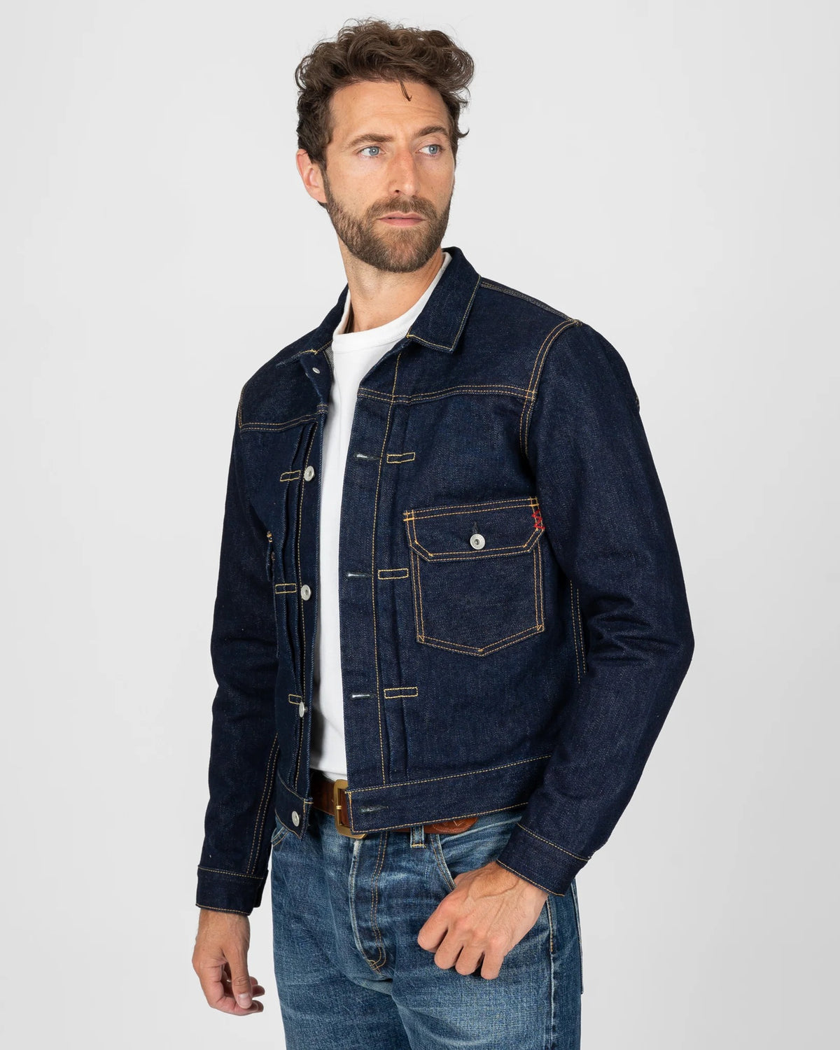 IHJ-139-IND 19oz Selvedge Denim Type II Jacket - INDIGO