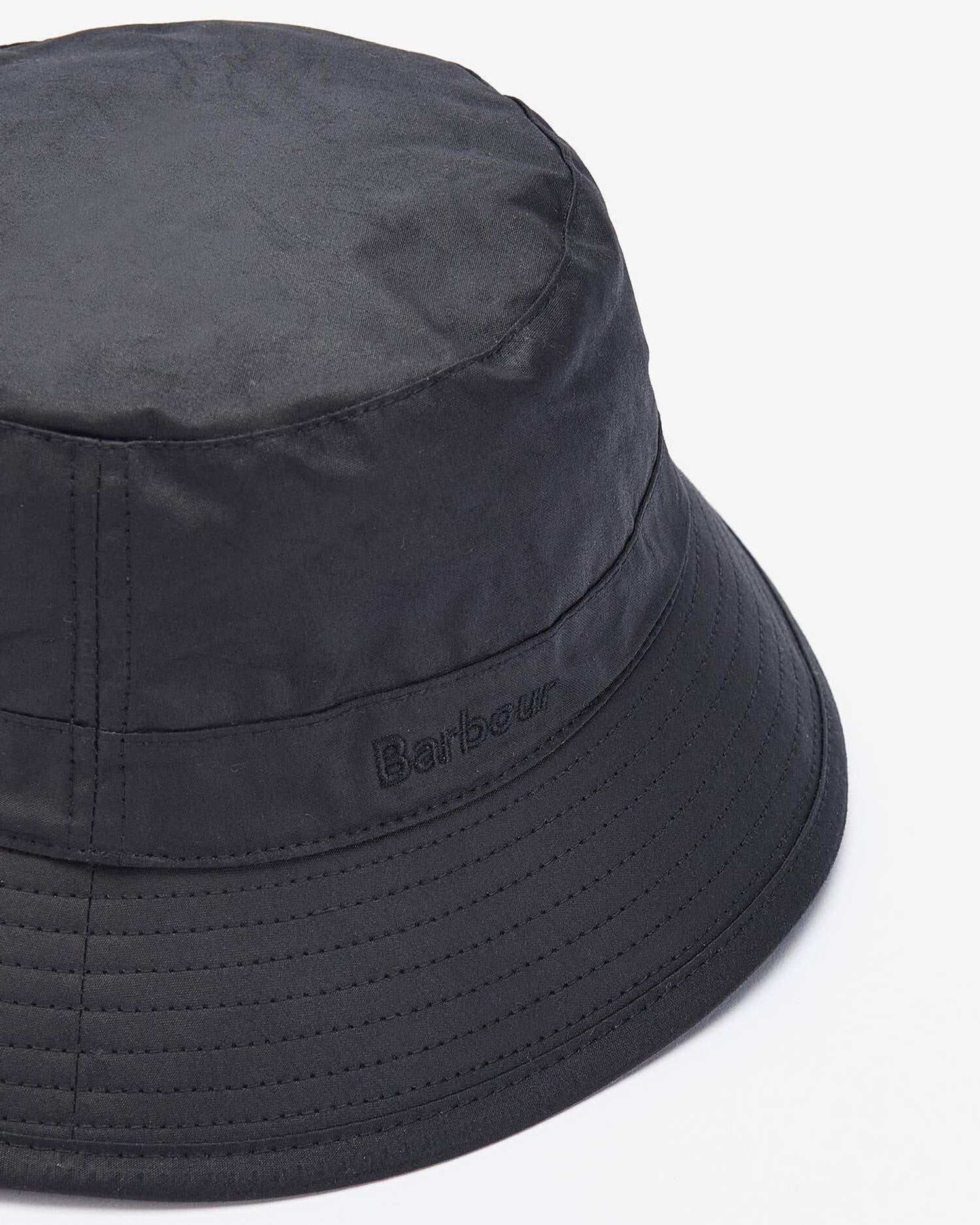WAX BUCKET HAT - BLACK
