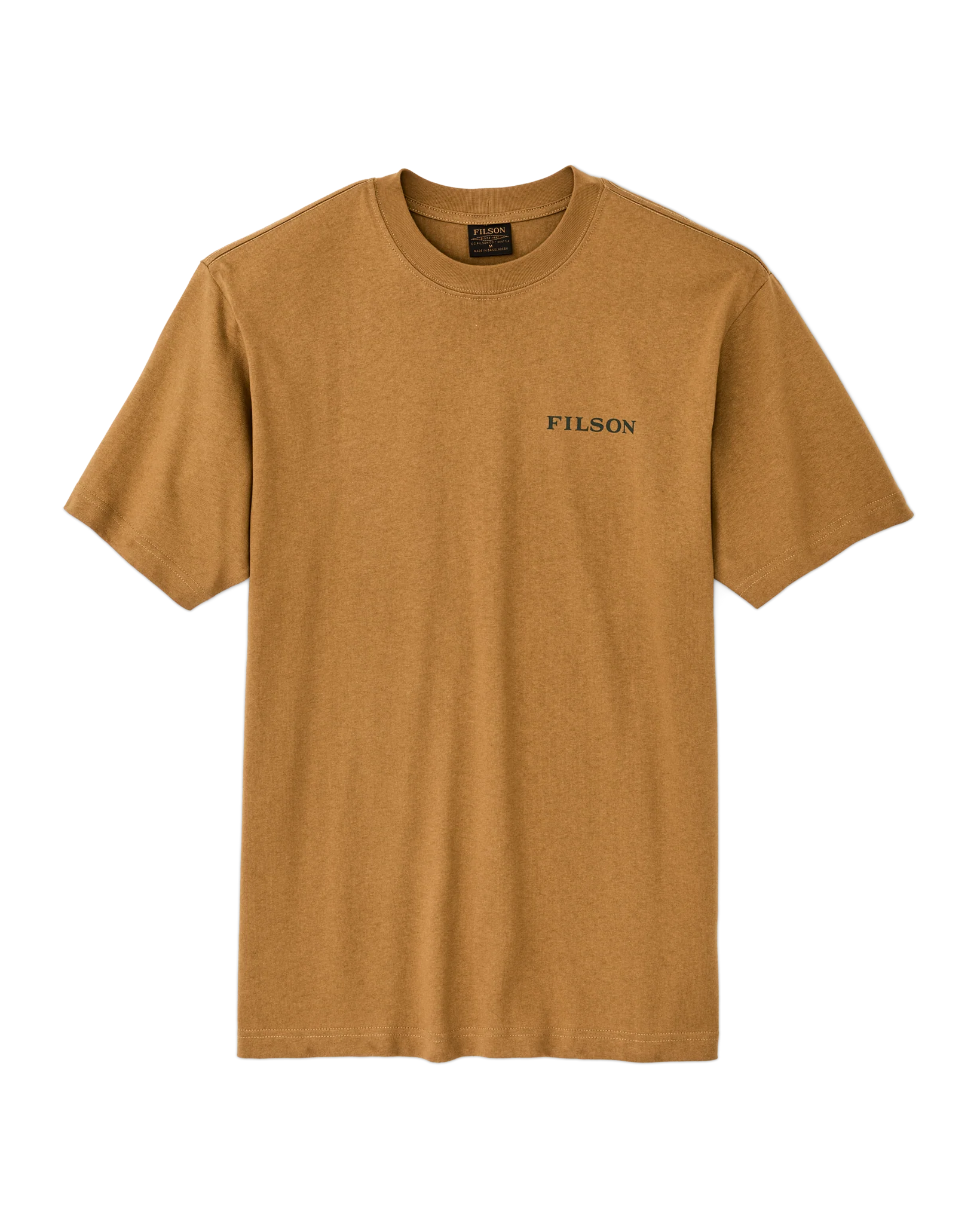 FRONTIER LOGO T-SHIRT - GOLDEN TAN/SCENIC MARK