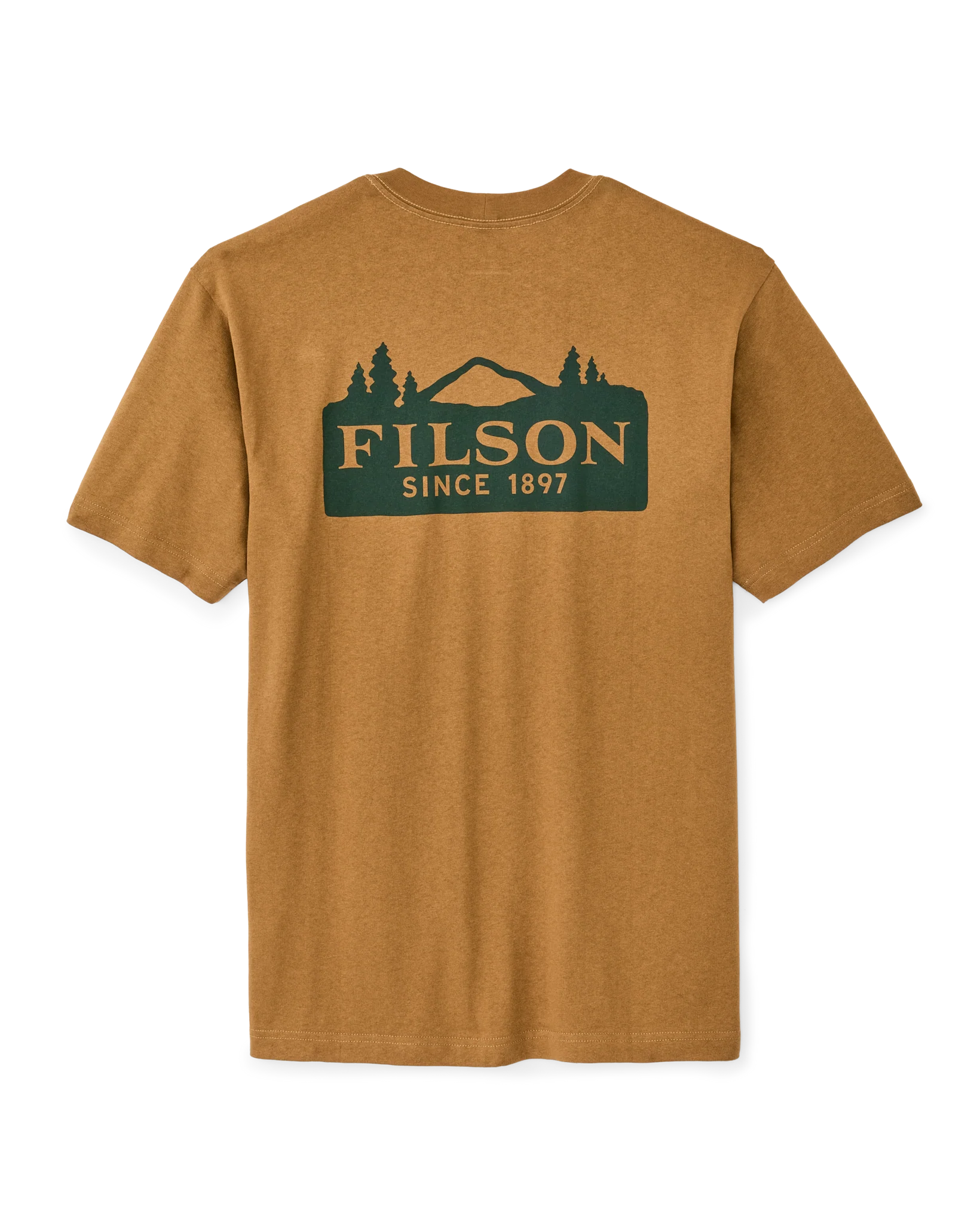 FRONTIER LOGO T-SHIRT - GOLDEN TAN/SCENIC MARK