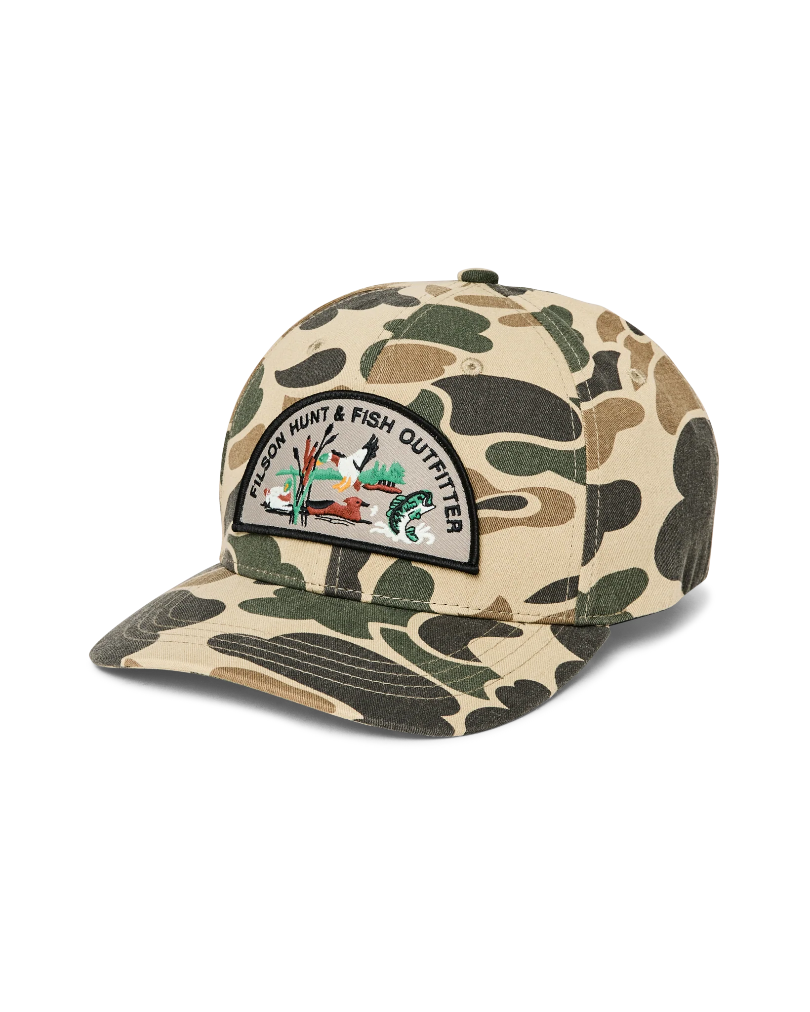 LOGGER CAP - TAN CAMO/HUNT FISH