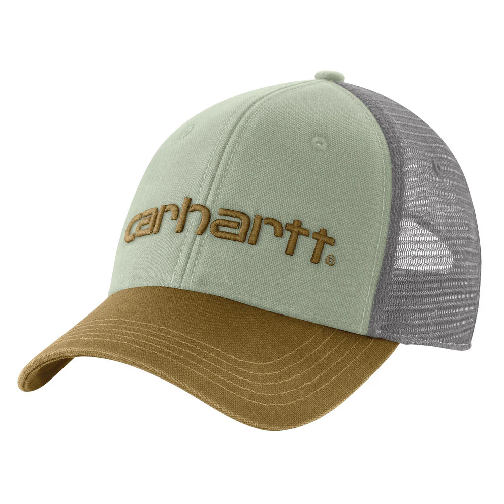 CANVAS MESH-BACK LOGO GRAPHIC CAP - SAGE 