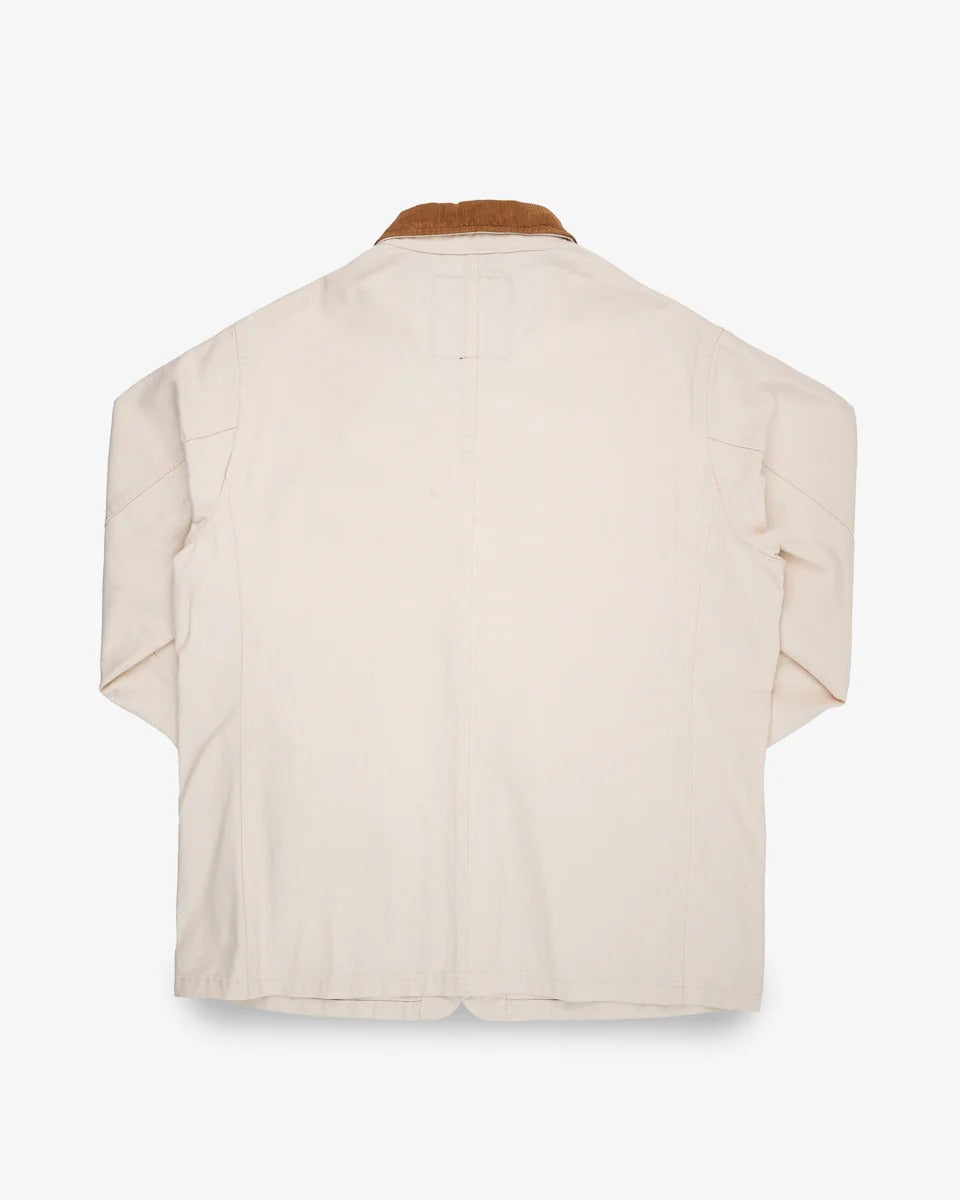 IHJ-148-IVO 10OZ KURASHIKIZOME® ORGANIC COTTON DUCK CHORE JACKET - IVO
